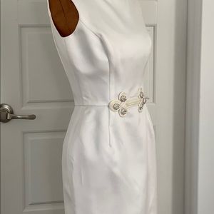 En Francais Huey Waltzer White Dress US 2